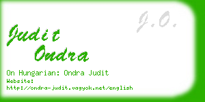 judit ondra business card